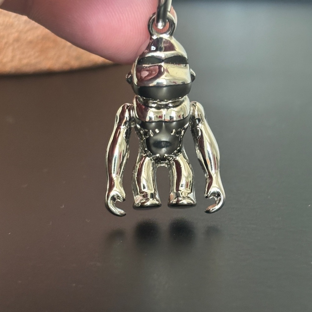Kipling Silver Monkey Keychain - image 4